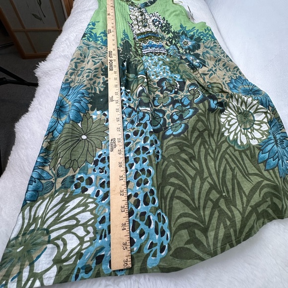 Embellished dress  Lovely Mix Nouveau dress   size Large vintage and Rare find - Picture 10 of 12